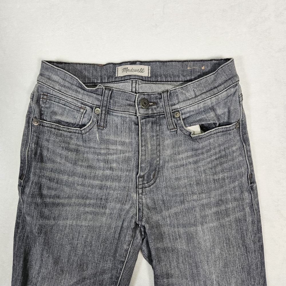Madewell Jeans Womens Size 25 Gray 9" High Riser Skinny Skinny Denim - Picture 2 of 10